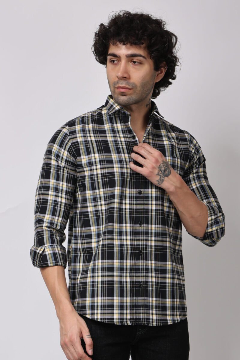 Stripe Check Shirt-18083