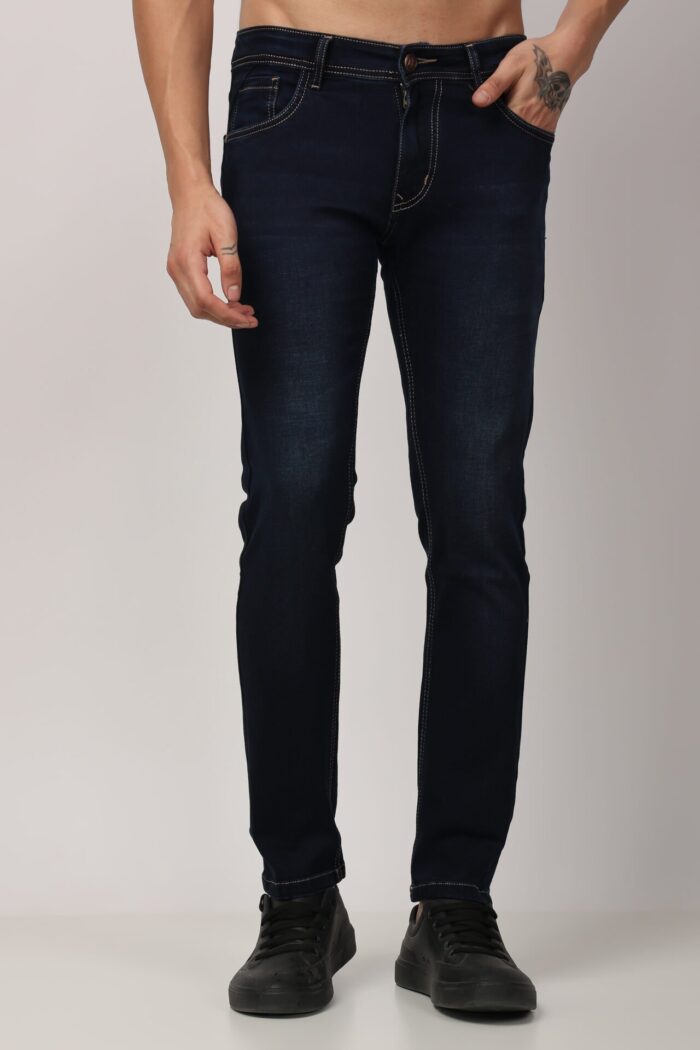 Men's Blue Slim Fit-25094