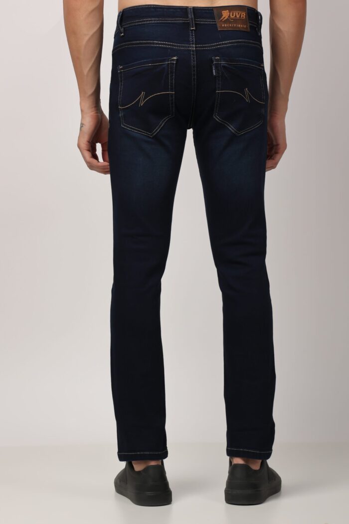 Men's Blue Slim Fit-25094 - Image 4