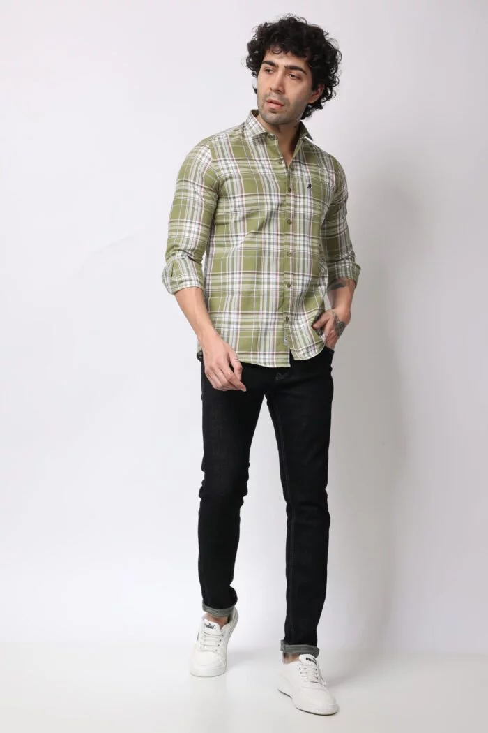 L.Green Check Shirt -18090 - Image 2