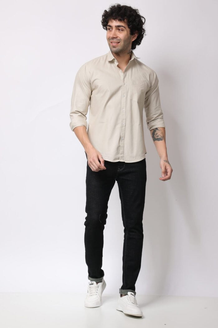 Off White Oxford Shirt -16002 - Image 2