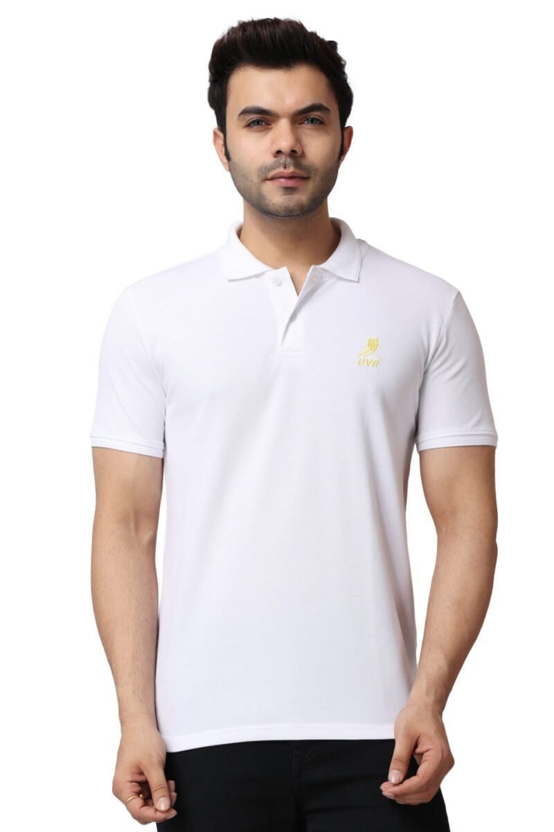White Polo T-shirt-11003