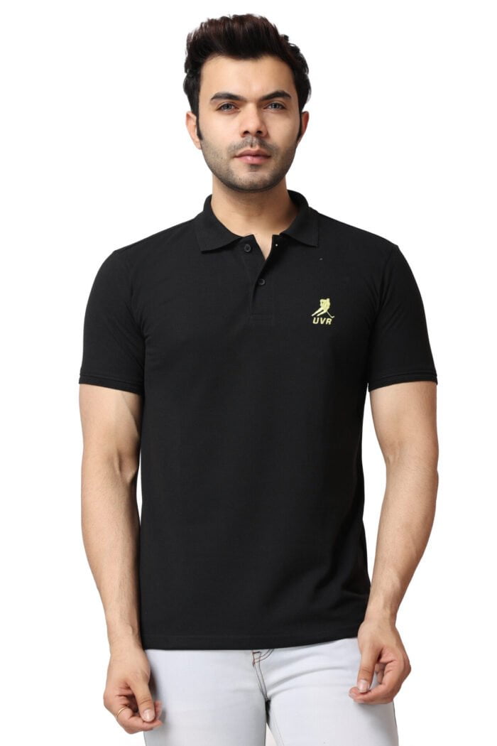 Black Polo T-shirt-11004