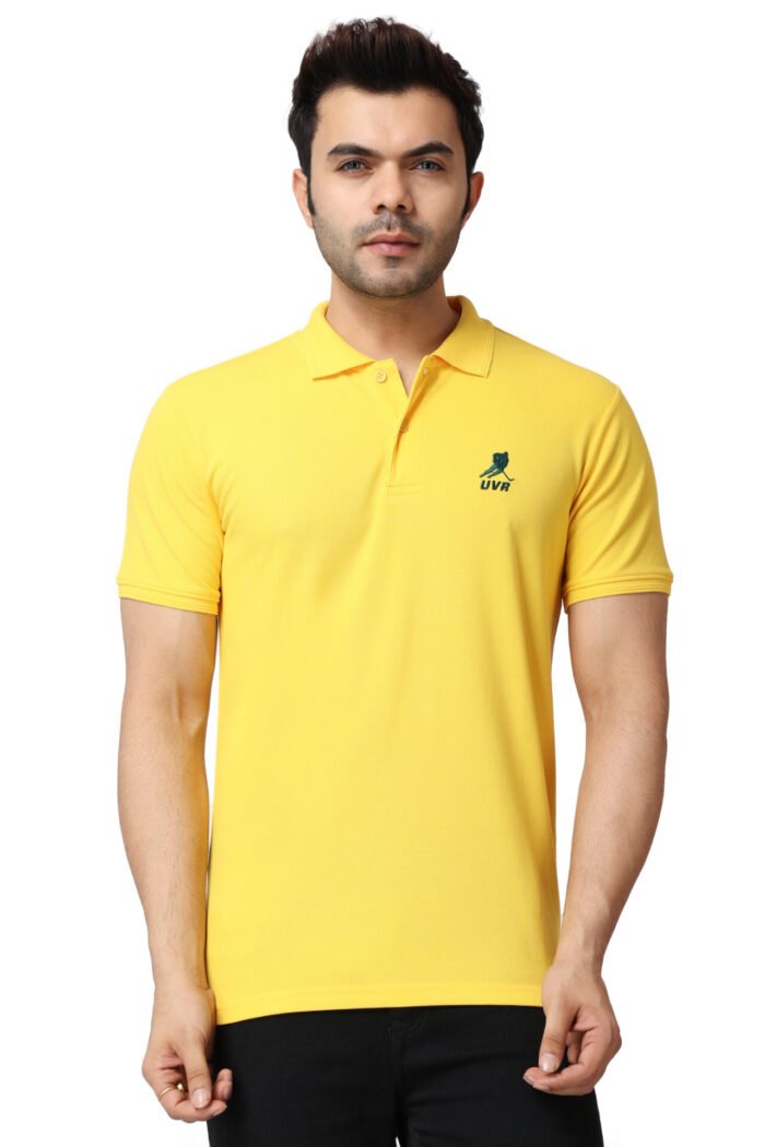 Yellow Polo T-shirt-11002