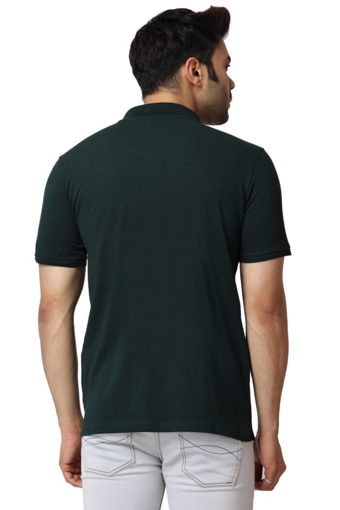 Green Polo T-shirt-11001 - Image 4